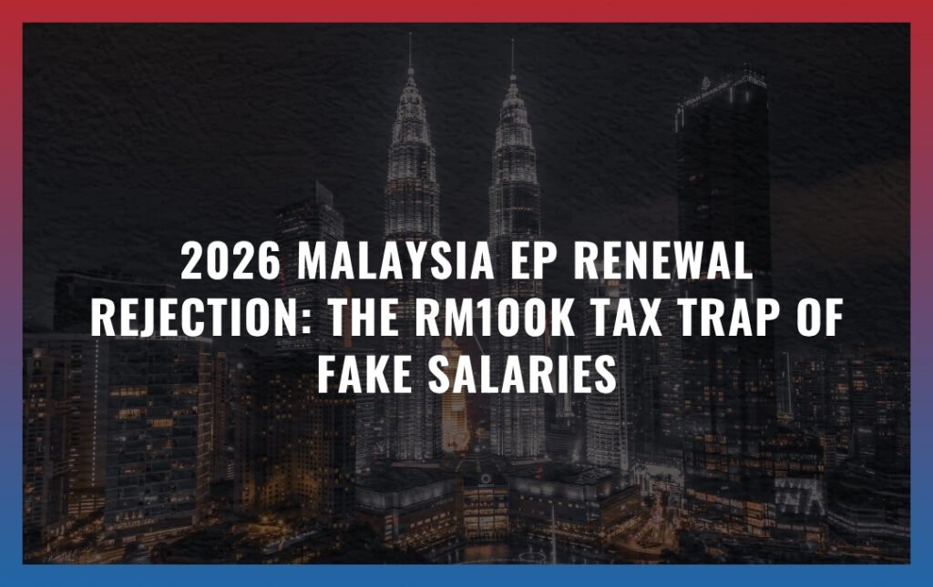 2026 Malaysia EP Renewal Rejection: The RM100k Tax Trap of Fake Salaries